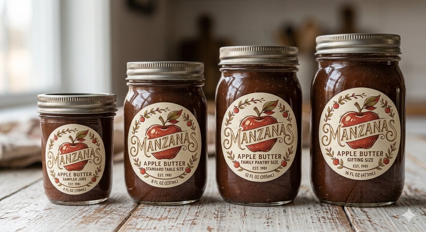Manzanas Apple Butter Jar